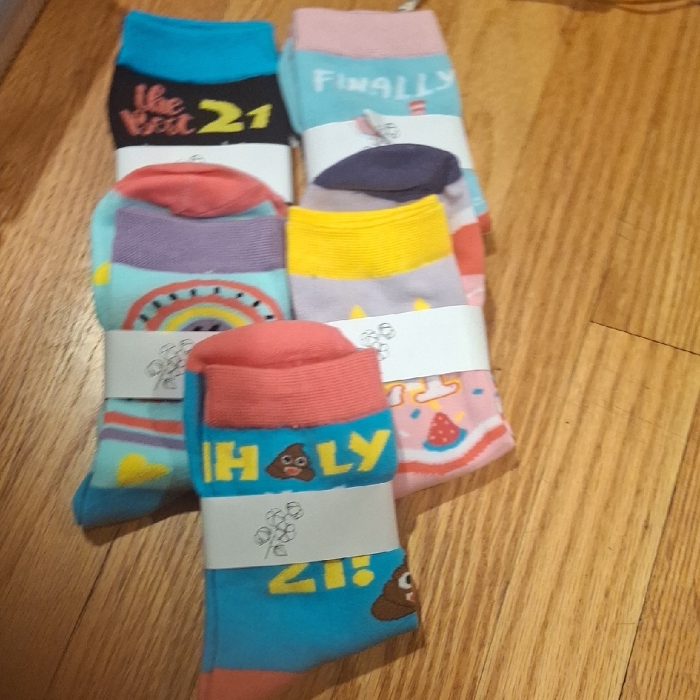 Colorful Women's Fun Socks Set